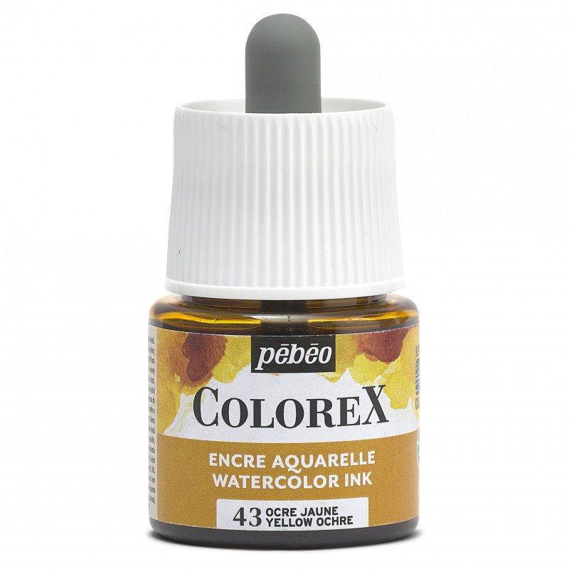 Pebeo Colorex Watercolour ink 45 ml - 43 - Okergeel - Inchiostro