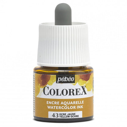 Pebeo Colorex Watercolour ink 45 ml - 43 - Okergeel - Inchiostro