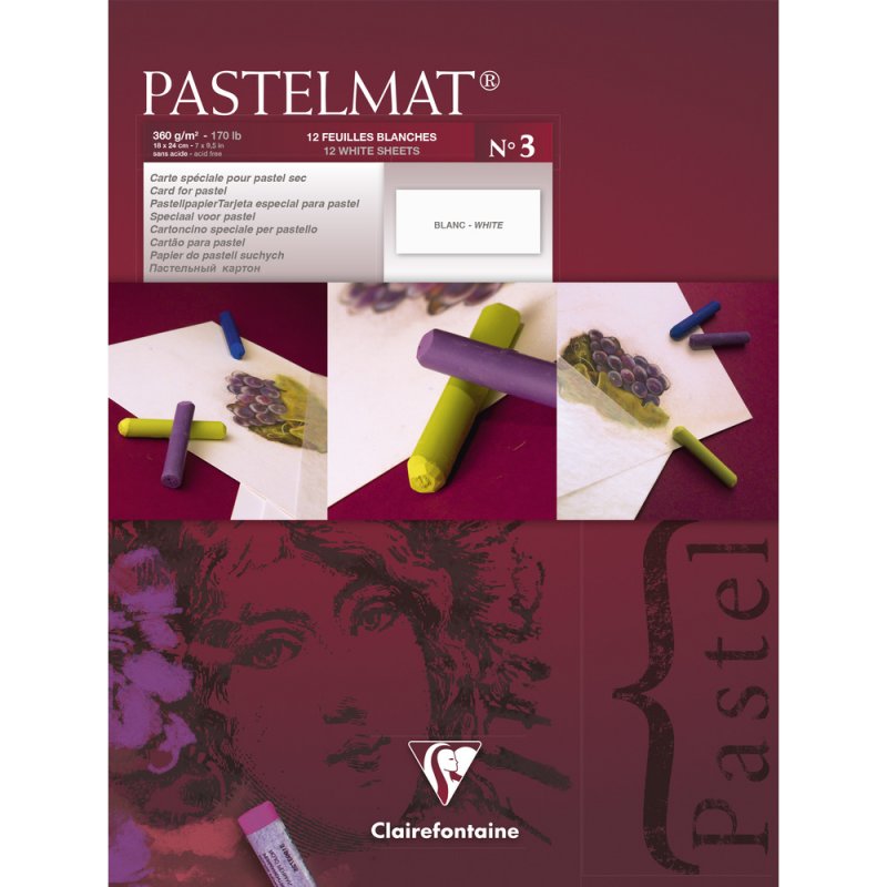 Clairefontaine Pastelmat Pastelblok 360 g - No. 3 - 18 x 24 cm - Papir