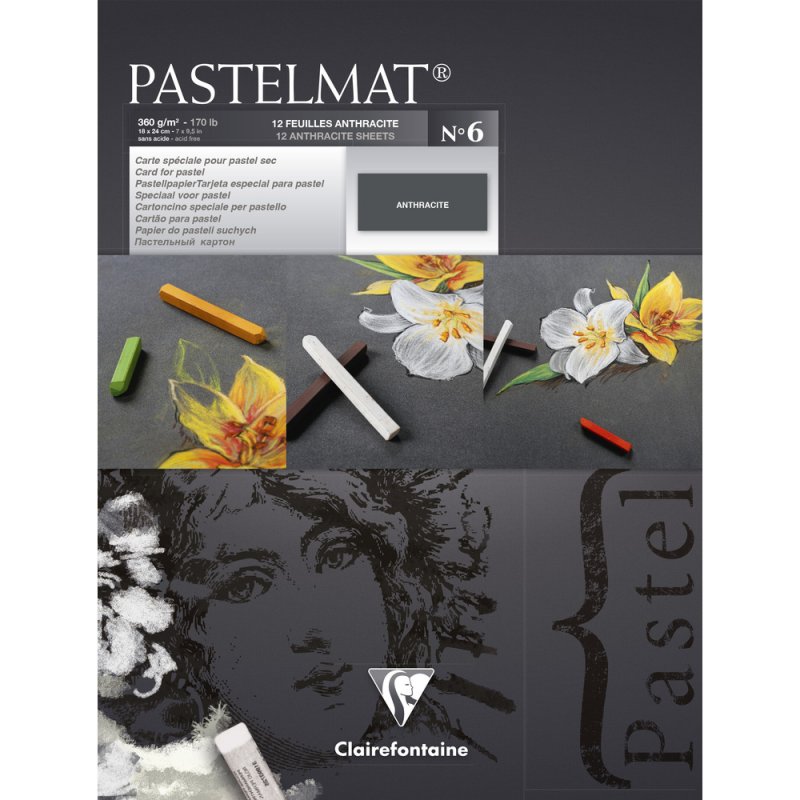 Clairefontaine Pastelmat Pastelblok 360 g - No. 6 - 18 x 24 cm - Papir