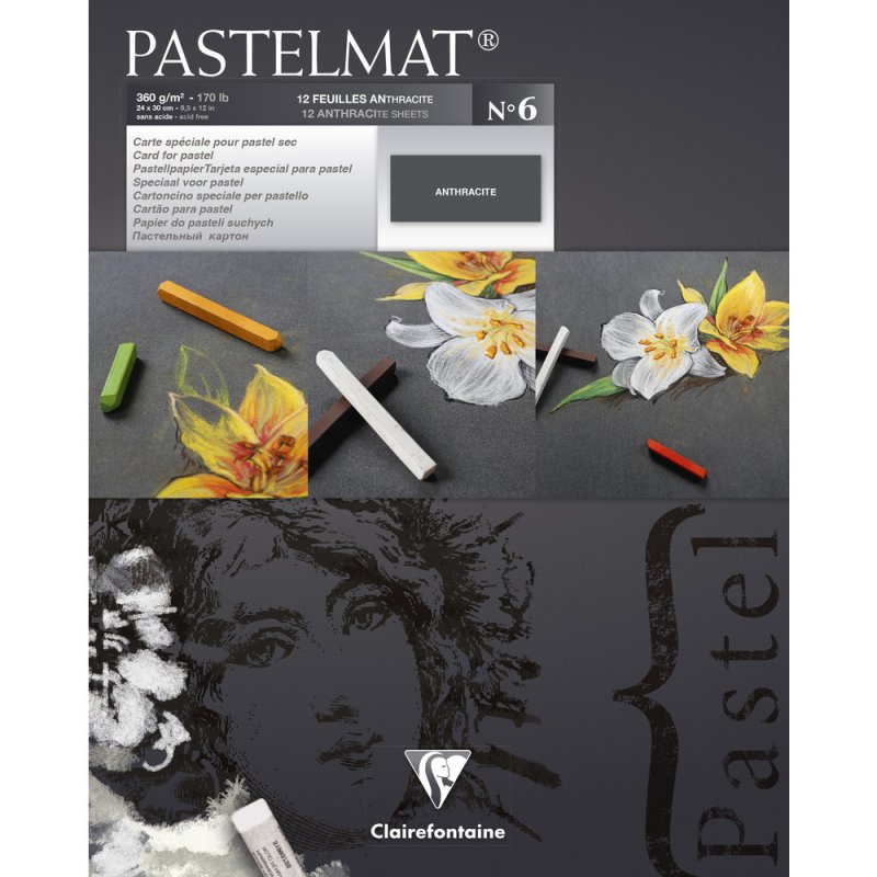 Clairefontaine Pastelmat Pastelblok 360 g - No. 6 - 24 x 30 cm - Papir