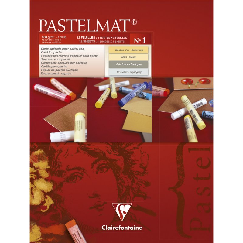 Clairefontaine Pastelmat Pastelblok 360 g