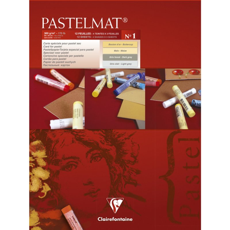 Clairefontaine Pastelmat Pastelblok 360 g
