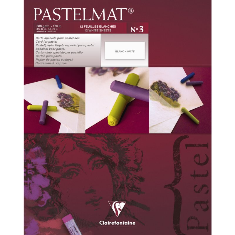 Clairefontaine Pastelmat Pastelblok 360 g - No. 3 - 24 x 30 cm - Papir