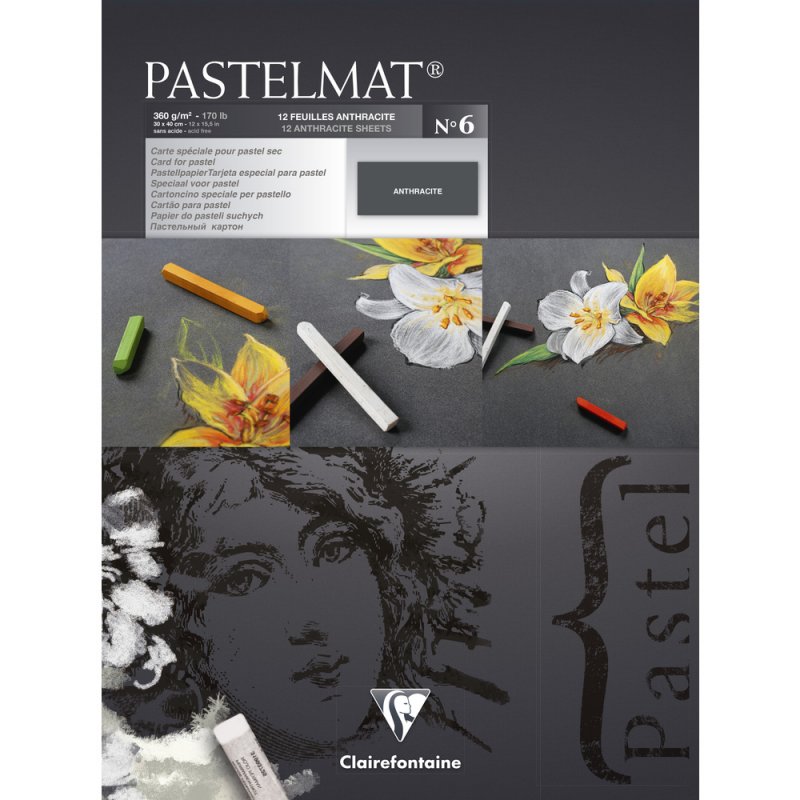 Clairefontaine Pastelmat Pastelblok 360 g - No. 6 - 30 x 40 cm - Papir