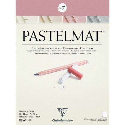 Clairefontaine Pastelmat Pastelblok 360 g - No. 7 - 18 x 24 cm - Papir