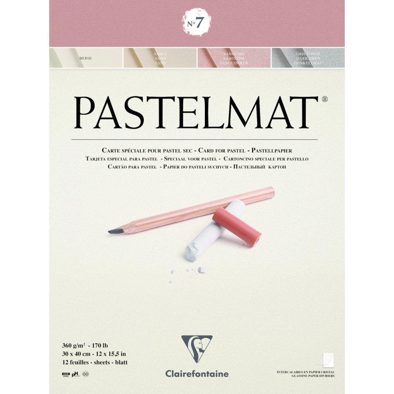 Clairefontaine Pastelmat Pastelblok 360 g - No. 7 - 30 x 40 cm - Papir