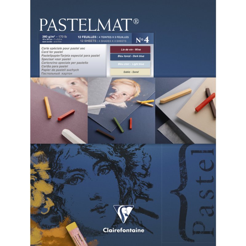 Clairefontaine Pastelmat Pastelblok 360 g - No. 4 - 18 x 24 cm - Papir