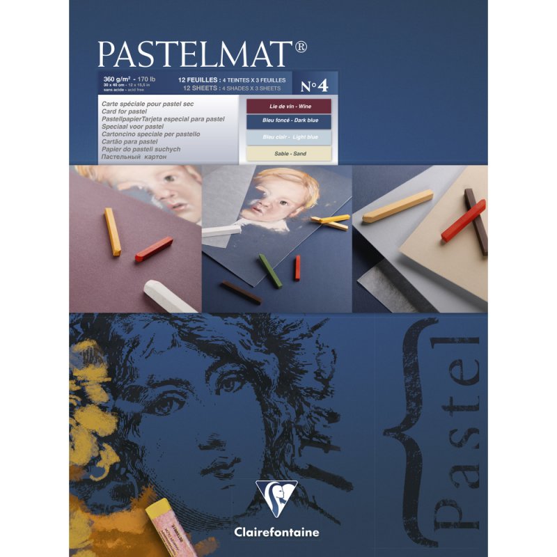 Clairefontaine Pastelmat Pastelblok 360 g - No. 4 - 30 x 40 cm - Papir