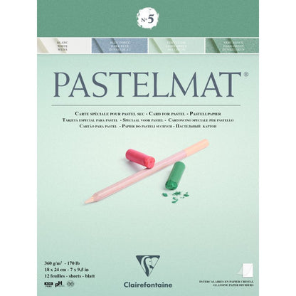 Clairefontaine Pastelmat Pastelblok 360 g - No. 5 - 18 x 24 cm - Papir