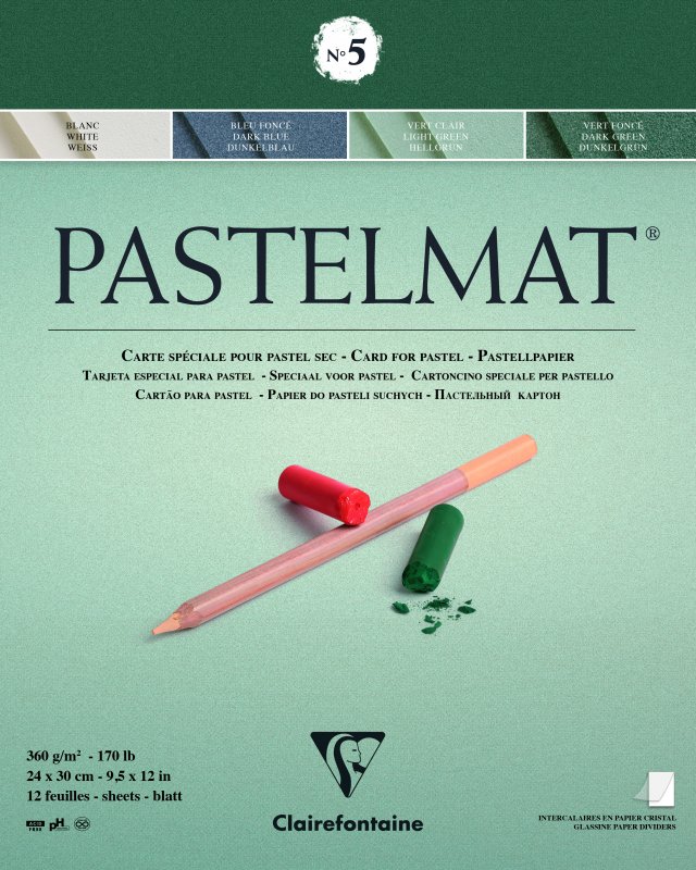 Clairefontaine Pastelmat Pastelblok 360 g - No. 5 - 24 x 30 cm - Papir