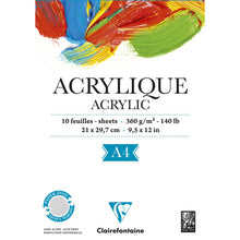 Clairefontaine Acrylic and gouache paper 360 g - A4 - 360 g - 10 sheets