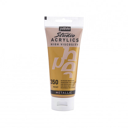 Pebeo Studio Acrylic paint 100 ml - 350 - Rijkgoud - Akrylfärg
