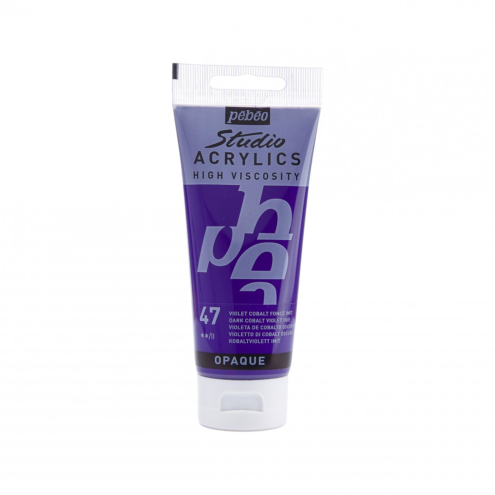 Pebeo Studio Acrylic paint 100 ml - 47 - djup kobolt violett nyans - Akrylfärg