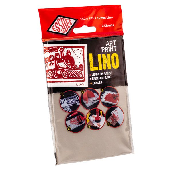 Essdee Art Print linoleum, confezione di 2 lastre da 152 × 101 mm, spessore 3,2 mm