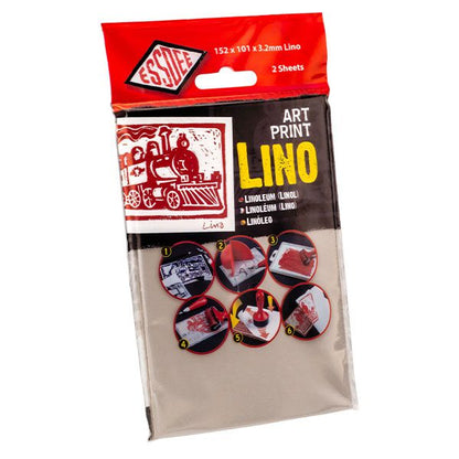 Essdee Art Print linoleum, confezione di 2 lastre da 152 × 101 mm, spessore 3,2 mm