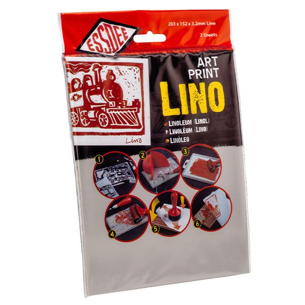 Essdee Art Print linoleum, confezione di 2 lastre da 203 × 152 mm, spessore 3,2 mm