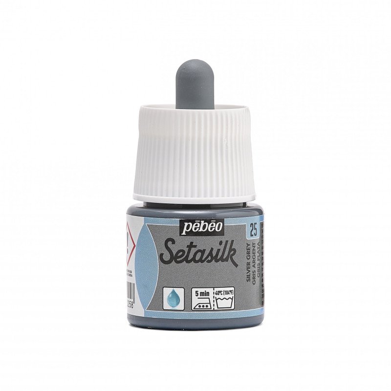 Pebeo Setasilk 45 ml - 25 - Silver Grey