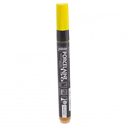 Pebeo Porcelaine 150 Marker Bullet Tip 1.2 mm - Marseilles keltainen - Lasi- ja posliinimaalit