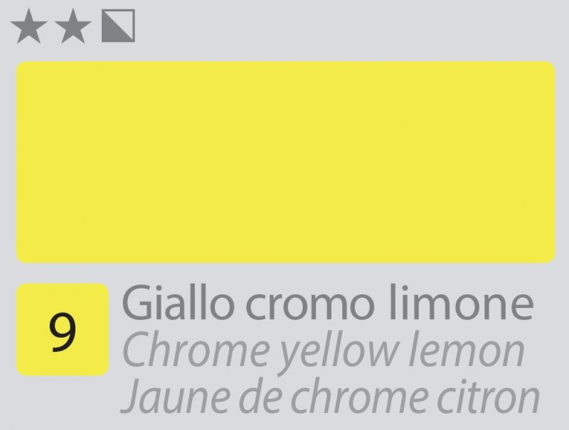 Divolo Accademia Oil paint 20 ml - Chrome giallo giallo limone - Colori a olio