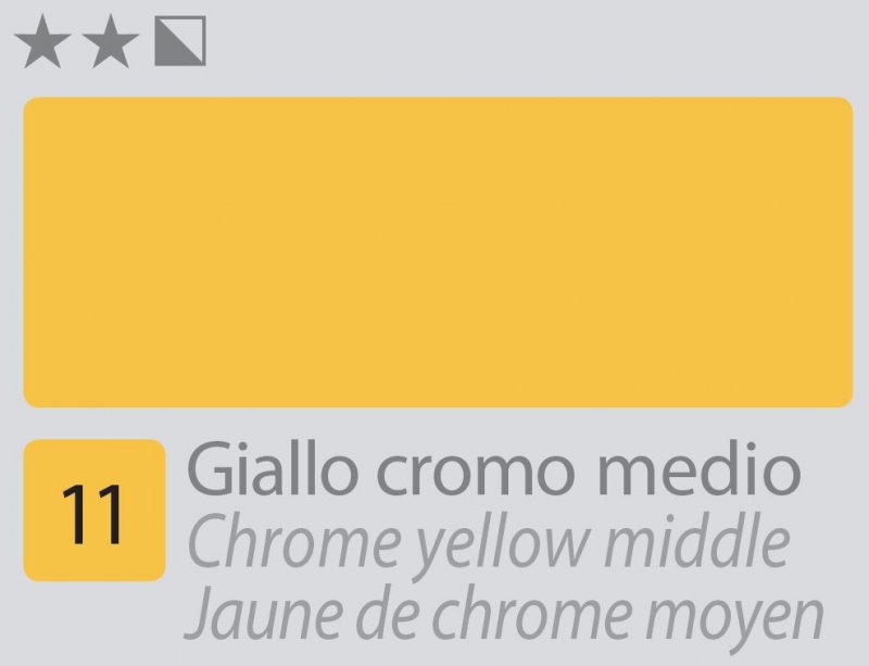 Divolo Accademia Oil paint 20 ml - Chrome giallo Middle - Colori a olio