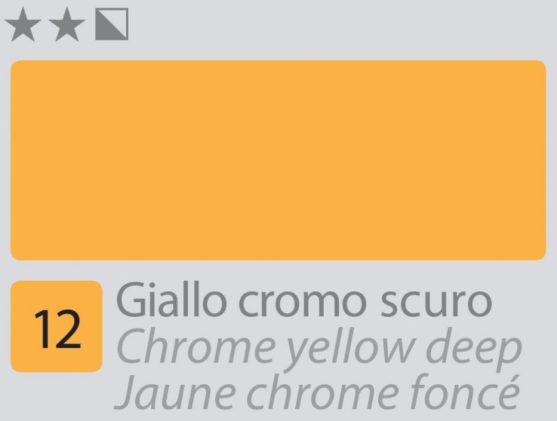 Divolo Accademia Oil paint 20 ml - Chrome giallo intenso - Colori a olio