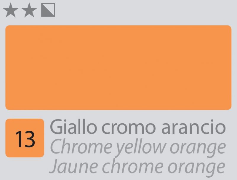 Divolo Accademia Oil paint 20 ml - Chrome giallo arancione - Colori a olio