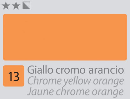 Divolo Accademia Oil paint 20 ml - Chrome giallo arancione - Colori a olio