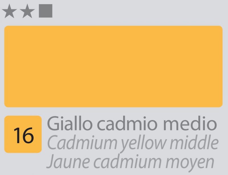 Divolo Accademia Oil paint 20 ml - cadmio giallo Middle - Colori a olio