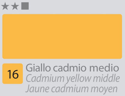 Divolo Accademia Oil paint 20 ml - cadmio giallo Middle - Colori a olio