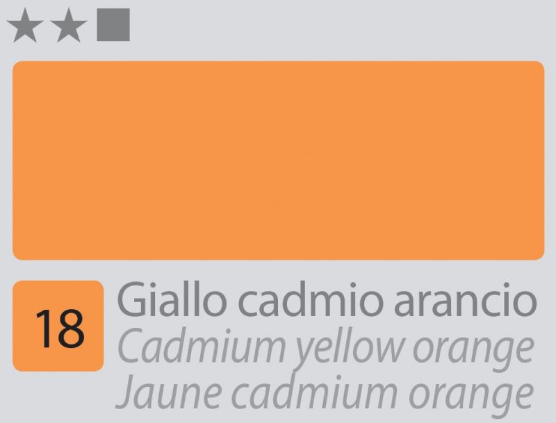 Divolo Accademia Oil paint 20 ml - cadmio giallo arancione - Colori a olio