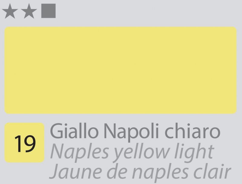 Divolo Accademia Oil paint 20 ml - Naples giallo chiaro - Colori a olio