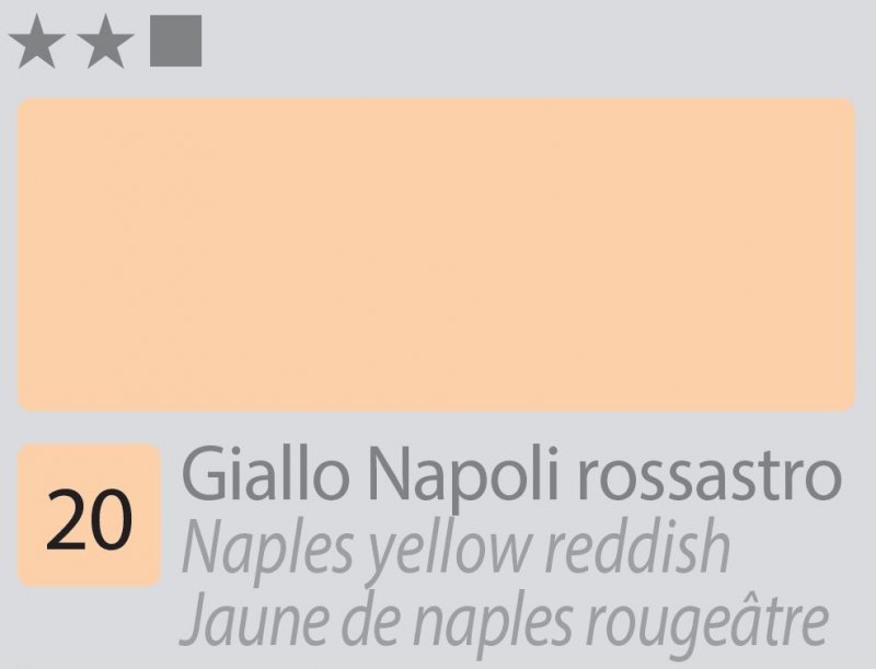 Divolo Accademia Oil paint 20 ml - Naples giallo Reddish - Colori a olio