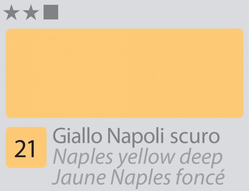 Divolo Accademia Oil paint 20 ml - Naples giallo intenso - Colori a olio