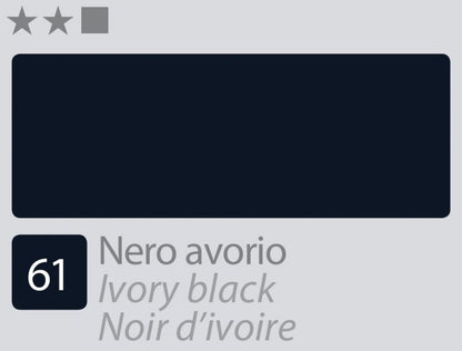 Divolo Accademia Oil paint 20 ml - Ivory nero - Colori a olio