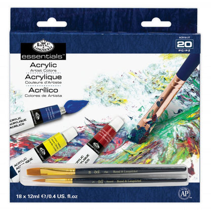 Royal & Langnickel Essentials Acrylic Sets - 18 x 12 ml - Akrylfärg