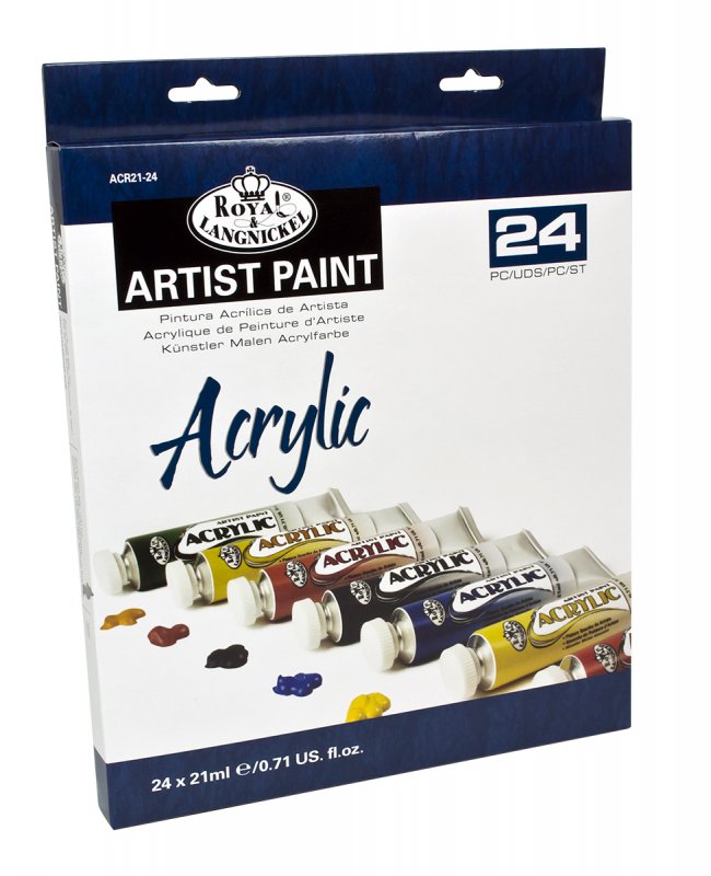 Royal & Langnickel Essentials Acrylic Sets - 24 x 21 ml - Akrylfärg