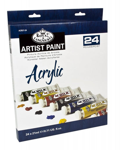 Royal & Langnickel Essentials Acrylic Sets - 24 x 21 ml - Akrylfärg
