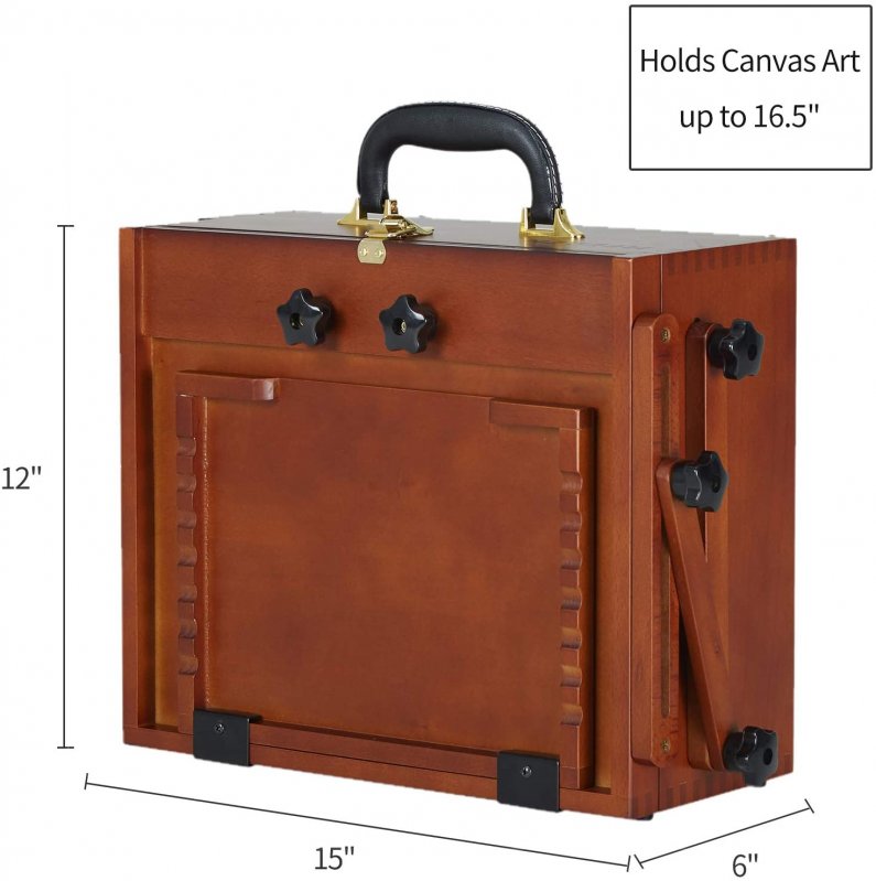 Meeden Artist Pochade Box with Aluminum Tripod and Nylon Carry Bag