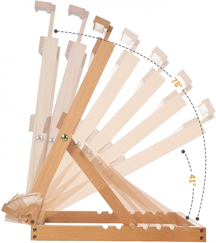 Meeden Heavy-Duty Tabletop Studio H-Frame Wooden Easel - Staffelier