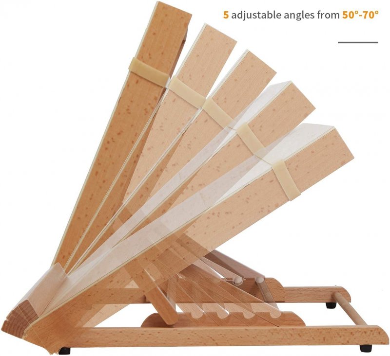Meeden Adjustable Wood Tabletop Easel 67x47 cm. (A2+) - Staffelier
