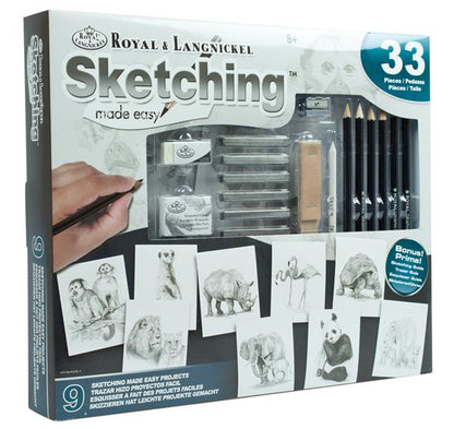 R&L Sketching Made Easy Animals Activity Pack - Kreative sæt til børn