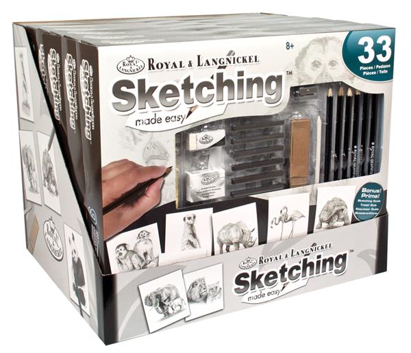 R&L Sketching Made Easy Animals Activity Pack - Kreative sæt til børn
