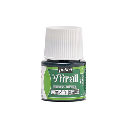 Pebeo Vitrail Transparent Glass paint 45 ml - 13 - Smaragd - Glas- og porcelænsmaling