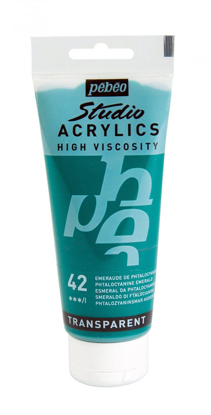 Pebeo Studio Acrylic paint 100 ml - 42 - Phtalocyaansmaragdgroen - Akrylfärg
