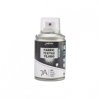 Pebeo 7A Textielspray 100 ml - argento - Colori per tessuti