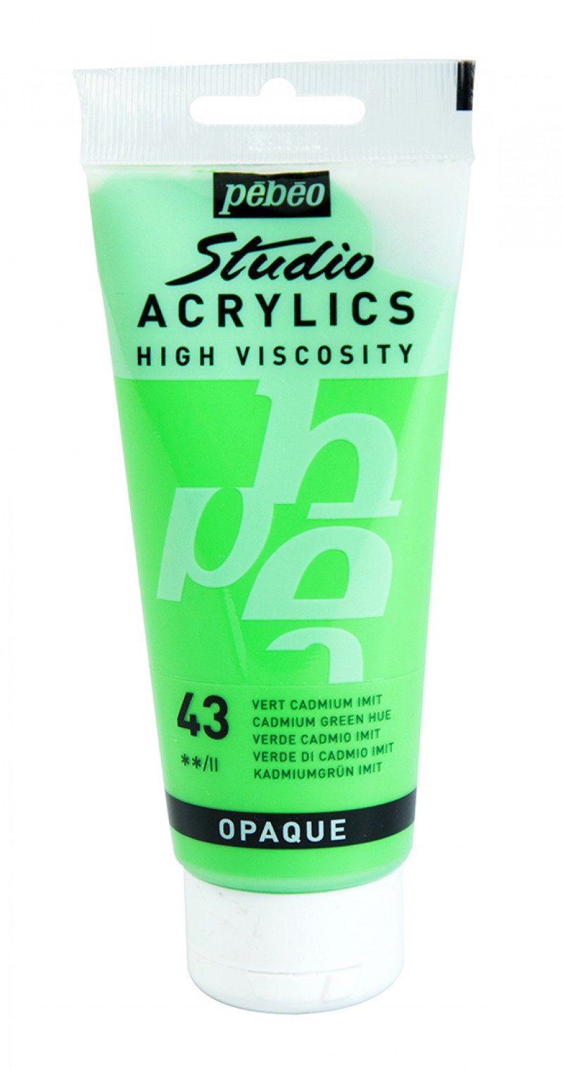 Pebeo Studio Acrylic paint 100 ml - 43 - Cadmiumgroen nyans - Akrylfärg