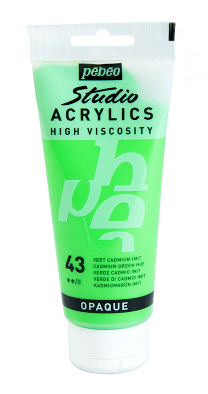 Pebeo Studio Acrylic paint 100 ml - 43 - Cadmiumgroen nyans - Akrylfärg