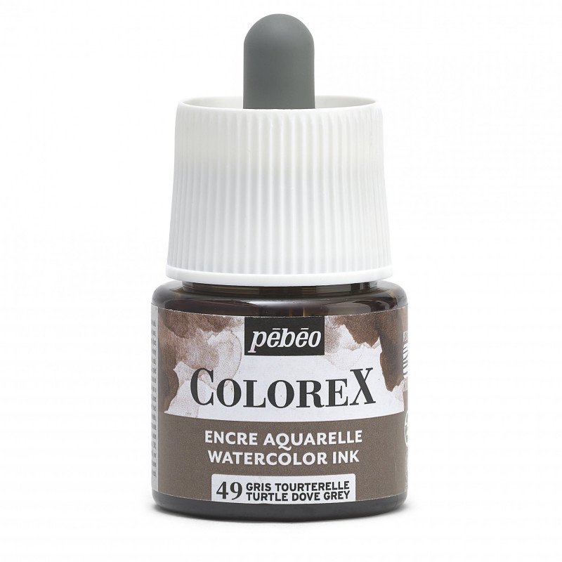 Pebeo Colorex Watercolour ink 45 ml - 49 - Dove grigio - Inchiostro