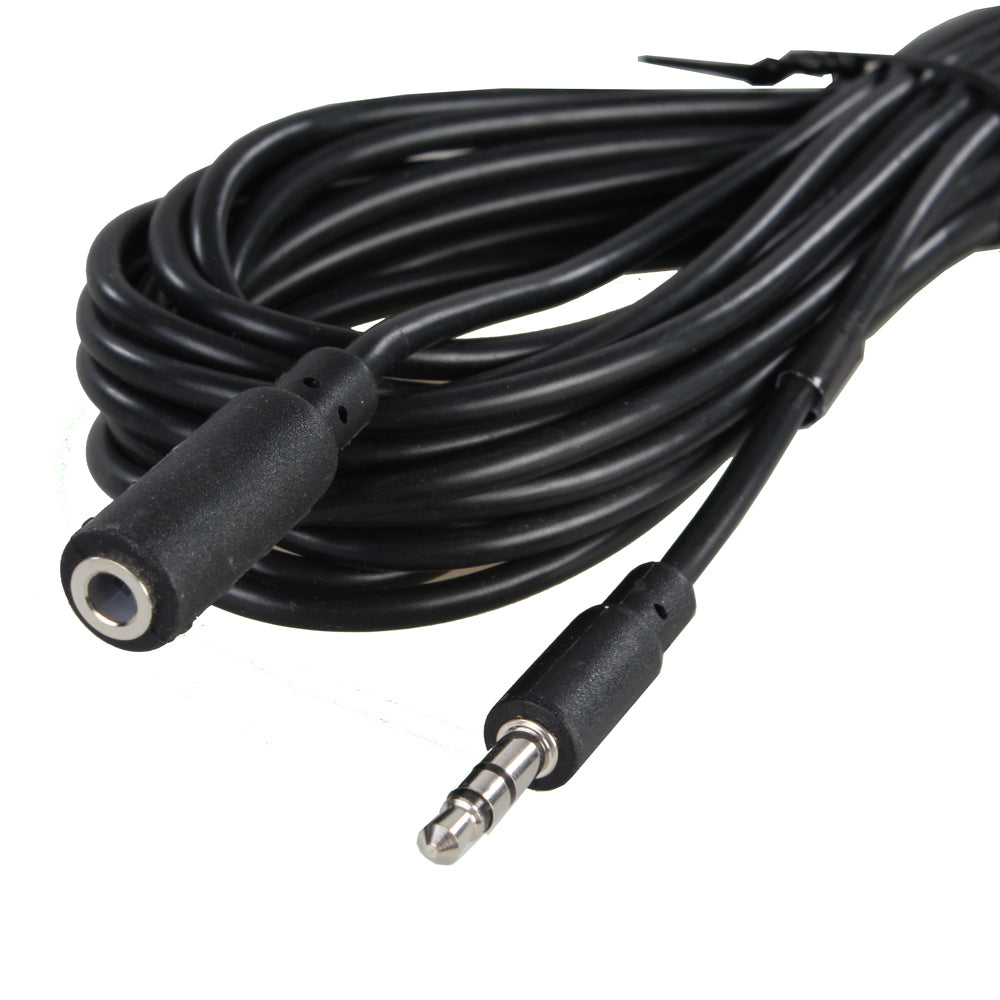 Stereo Audio Jatkojohto 3.5 mm Uros - 3.5 mm Naaras 5m